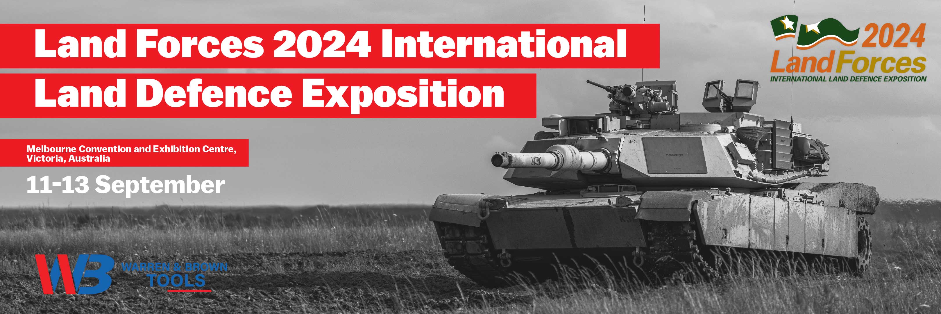 Join Warren and Brown Tools at Land Forces 2024!
